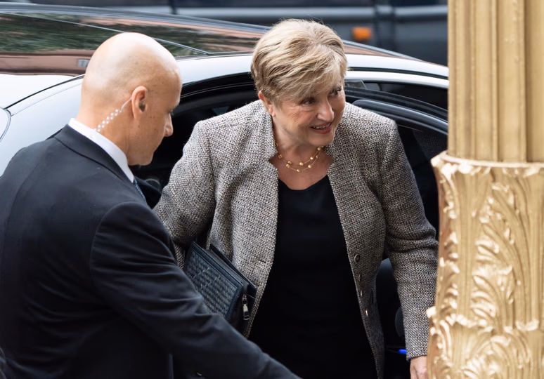 Kristalina Georgieva llegó a Vaca Muerta para recorrer la nueva usina de dólares del país